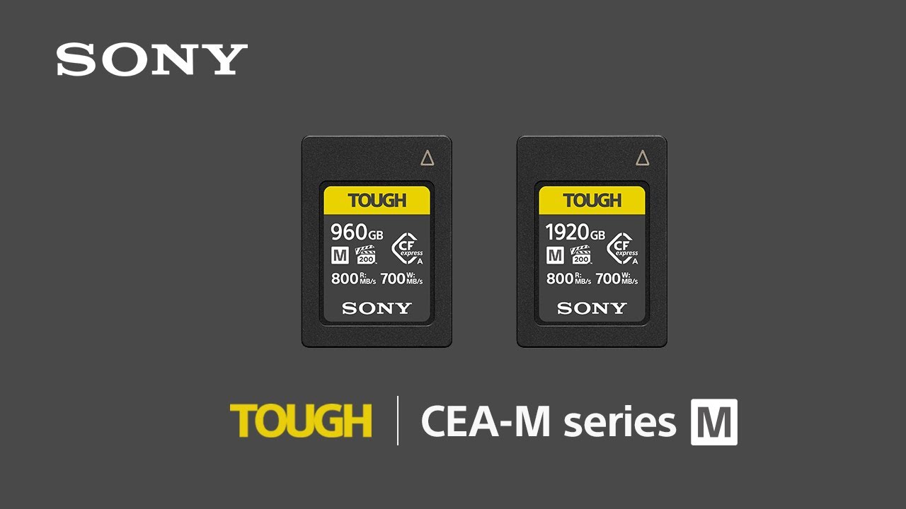 Sony CFexpress typu A TOUGH o pojemności 960 GB i 1920 GB