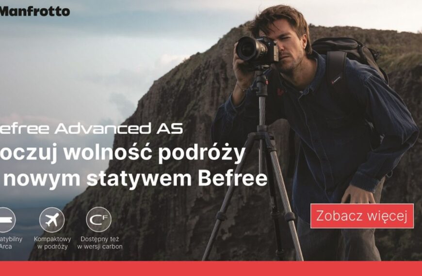 Nowe statywy podróżnicze Manfrotto Befree w standardzie Arca-Swiss