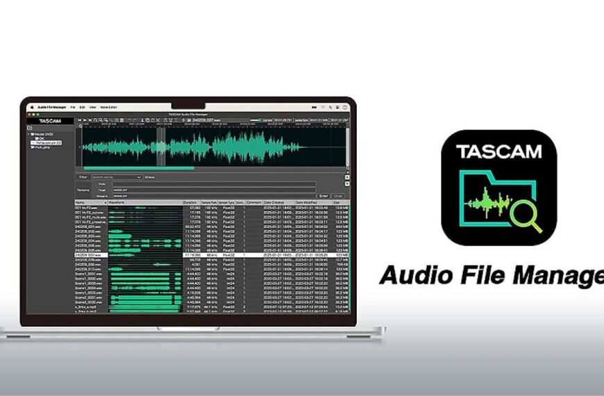 TASCAM Audio File Manager - nowoczesne zarządzanie plikami dźwiękowymi